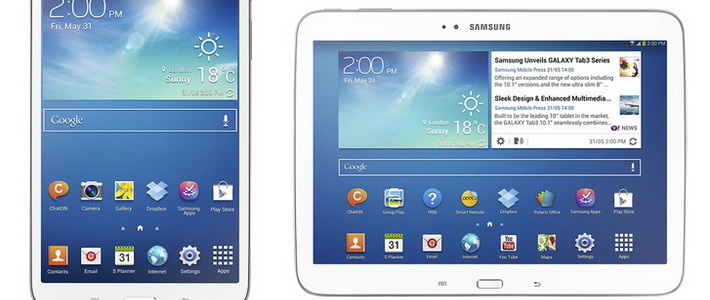 Samsung анонсировала планшет Galaxy Tab 3 на чипе Intel Atom