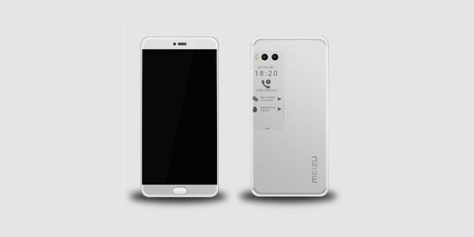 В сеть утекли фото корпуса Meizu Pro 7 с дополнительным экраном E-Ink