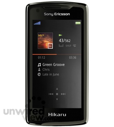 Sony Ericsson Hikaru mockup